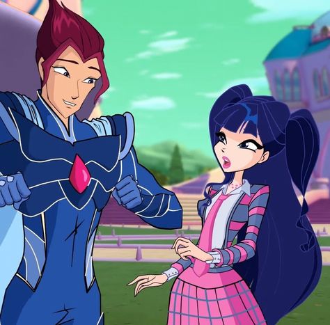 Winx Club Musa And Riven Winx Club, Winx Club Musa And Riven, Winx Club Riven, Riven Winx Club, Riven And Musa, Musa Riven, Musa And Riven, Wings Club, Musa Winx Club