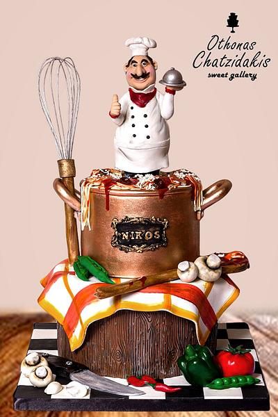 Chef Cake Design Birthdays, Chef Cake Design, Prom Cake, 2nd Birthday Cake Boy, Pastry Chef Cake, Nurse Cake, Chef Cake, Cake International, Nursing Cake