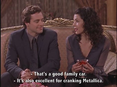 Lorelai Gilmore Metallica, Amanda Core, Lorelei Gilmore, Best Family Cars, Lorelai Gilmore, Family Car, Gilmore Girls, Metallica, Tv