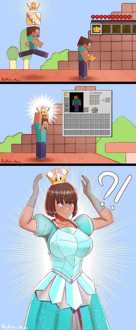 Super Crown, Art Of Drawing, Minecraft Drawings, Minecraft Steve, Desenhos Gravity Falls, Minecraft Anime, Inanimate Objects, Super Smash Brothers, Minecraft Art