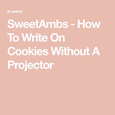 SweetAmbs - How To Write On Cookies Without A Projector Write On Cookies, Cookie Royal Icing, Icing Design, Low Tech, Royal Icing, Projector, Tissue Paper, Cookies Et Biscuits, A Design