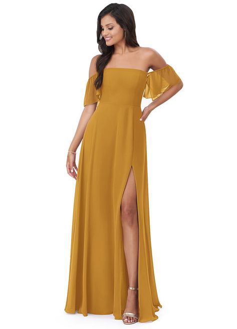 Marigold Bridesmaid, Marigold Bridesmaid Dress, Brides Dresses, Yellow Bridesmaid, Fall Bridesmaids, Fall Bridesmaid Dresses, Yellow Bridesmaid Dresses, Chiffon Shorts, Azazie Bridesmaid Dresses