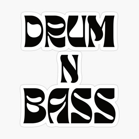 Get my art printed on awesome products. Support me at Redbubble #RBandME: https://www.redbubble.com/i/sticker/Drum-N-Bass-Music-by-Marvelpic/111713827.JCQM3?asc=u Bass Logo, 70's Disco, Dw Drums, Drum N Bass, Music Symbols, Music Stickers, Bass Music, 70s Disco, Visual Branding