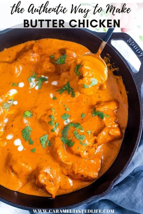 Chicken Recipe Indian, Butter Chicken Recipe Indian, Butter Chicken Recipe Easy, Murgh Makhani, Banane Plantain, Tandoori Roti, Indian Butter Chicken, Easy Indian Recipes, Easy Butter