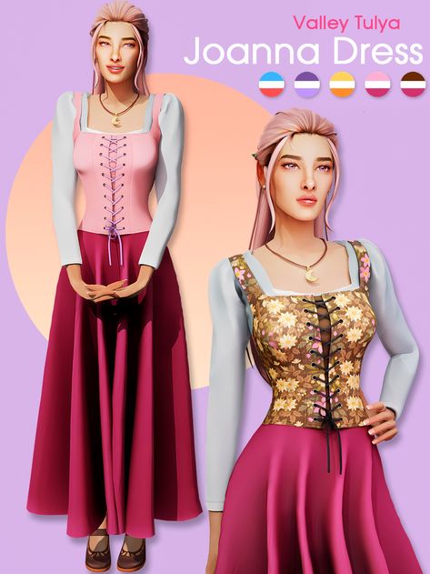 Sims 4 Historical Clothes, Sims 4 Cc Rapunzel Dress, Sims 4 Rapunzel Dress, Sims 4 Midevil Dress, Tiana Sims 4 Cc, Sims 4 Astarion, Percy Jackson Sims 4 Cc, Sims 4 Rapunzel Cc, Sims 4 Cc Costumes