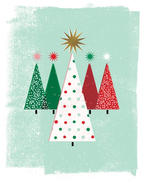 Classic Christmas Card, Classic Christmas Cards, Chocolate Bar Card, Bar Card, Trees Christmas, Contemporary Christmas, Advocate Art, Brother And Sister, Art Licensing