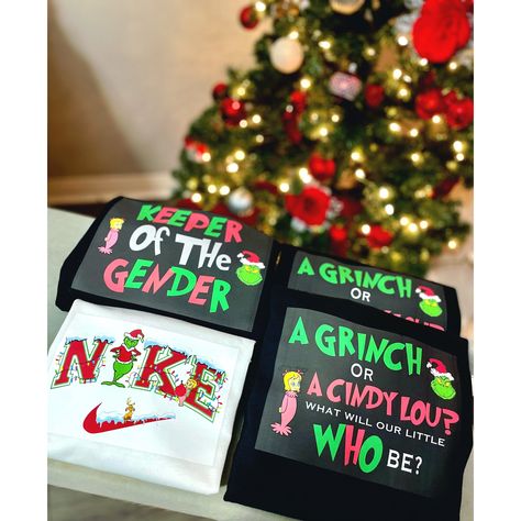 The Grinch Gender Reveal Ideas, Grinch Or Cindy Lou Gender Reveal, Grinch Themed Gender Reveal, Grinch Gender Reveal Ideas, Grinch Gender Reveal, Grinch Baby, Christmas Gender Reveal, Baby Grinch, Gender Reveal Games