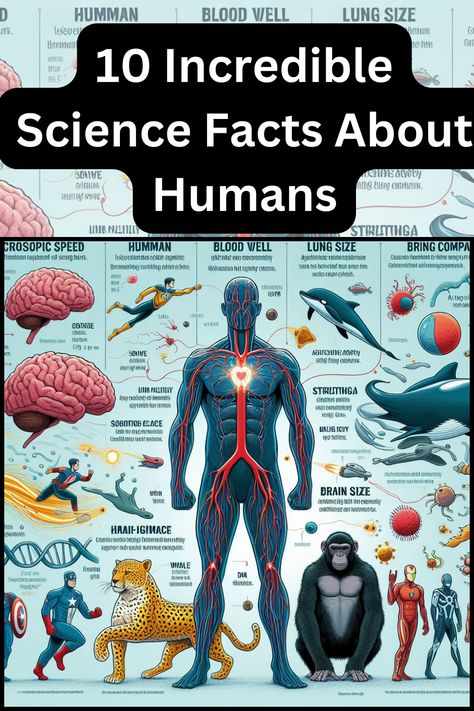 10 Incredible Science Facts About Humans: Unveiling the Magic Within Facts About Humans, The Marvels, Mind Blowing Facts, Science Facts, Amazing Facts, Mind Blown, Facts About, Personal Development, The Magic