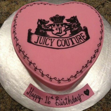 Juicy Couture Cake, Louis Vuitton Cake, Sweet Sixteen Birthday Party Ideas, Happy Cake, Chocolate Truffle Cake, Cinderella Cake, Cupcake Cake Designs, 16 Birthday Cake, Couture Cakes