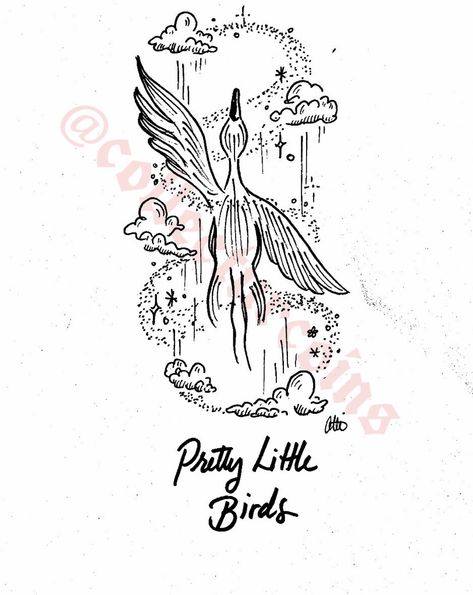 Pretty Little Birds Tattoo Sza, Music Tats, Little Birds Tattoo, Story Names, Little Bird Tattoos, Tattoos Infinity, Tattoos Mandala, Black Girls With Tattoos, Inspiration Tattoo