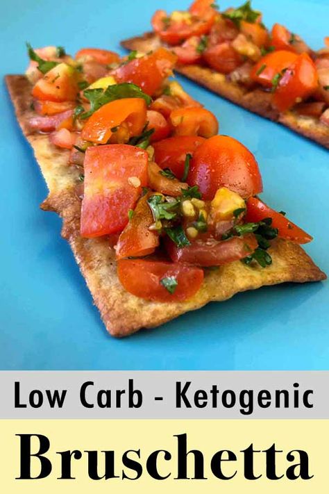 Bruchetta Appetizers, Tomato Topping, Lavash Bread, Keto Banana Bread, No Bread Diet, Best Keto Bread, Keto Side, Bread Alternatives, Bruschetta Recipe