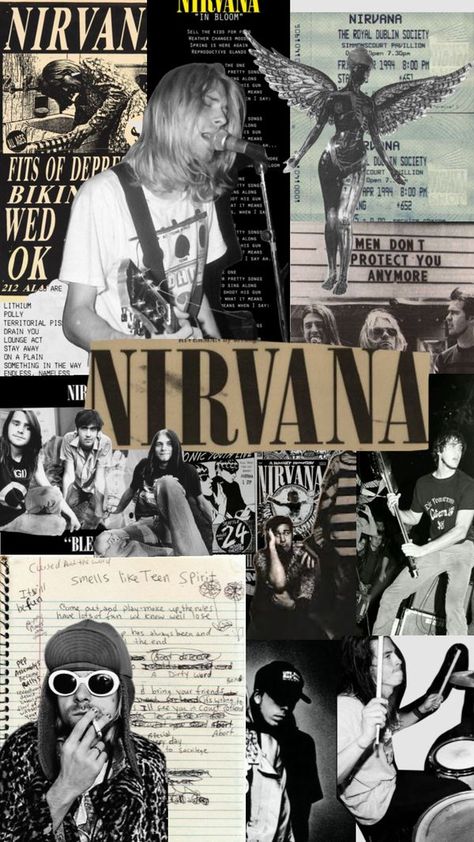 Check out emo_brocken_3's Shuffles #nirvana #monochrome #grunge 90s Grunge Aesthetic Images, Emo Posters, Appreciation Station, Nirvana Wallpaper, 90s Grunge Aesthetic, Nirvana Poster, Really Cool Wallpapers, Music Wallpapers, Rock Aesthetic