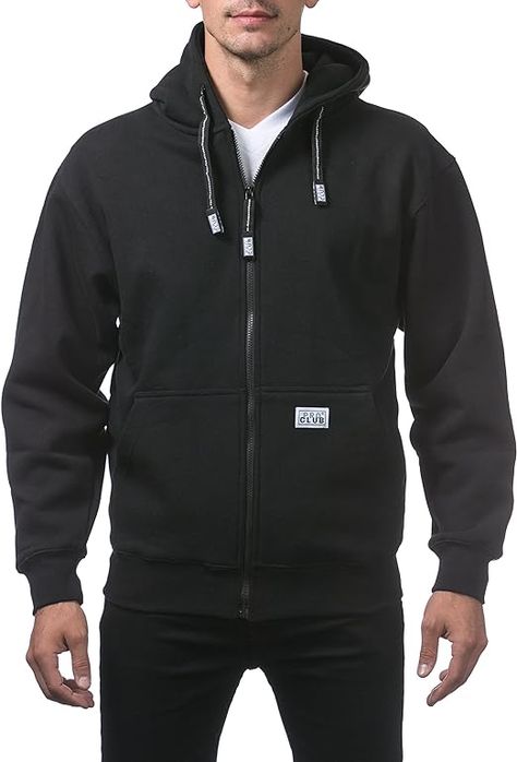 Heavyweight fleece hoodie with front zipper closure and two front pockets Constructed with soft and durable 13oz 60 perercent Ring-Spun Cotton, 40 percent Polyester fleece Relaxed fit for superior comfort. Famous for its premium thickness and weight Double-needle coverseamed neck, armholes, and waistband. Double-ply self fabric lined hood Rib cuffs and waistband made with Lycra for comfort and long wear Cute Easy Outfits For School, Pro Club, Fall Fashion Skirts, Retro Shop, Active Hoodie, Zip Up Hoodie, Full Zip Hoodie, Fleece Hoodie, Colorful Sweaters