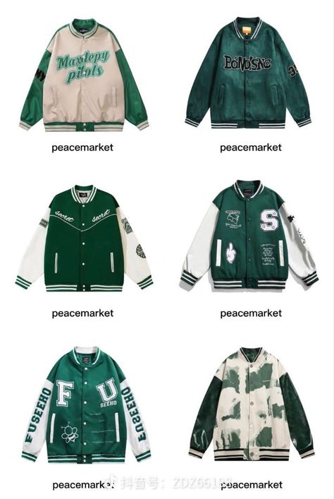 Senior Jackets Design Ideas, Graduation Jacket, Varsity Outfit, Green Varsity Jacket, Prom Jacket, Baseball Jacket Outfit, Senior Jackets, Varsity Jacket Outfit, Stylish Hoodies