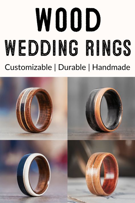 Wood Grain Wedding Band Men, Wooden Wedding Rings For Men, Wedding Rings Rustic, Men’s Wooden Wedding Band, Wood Rings For Men, Unique Male Wedding Bands, Wood Ring Men, Wood Wedding Rings, Wooden Rings Diy