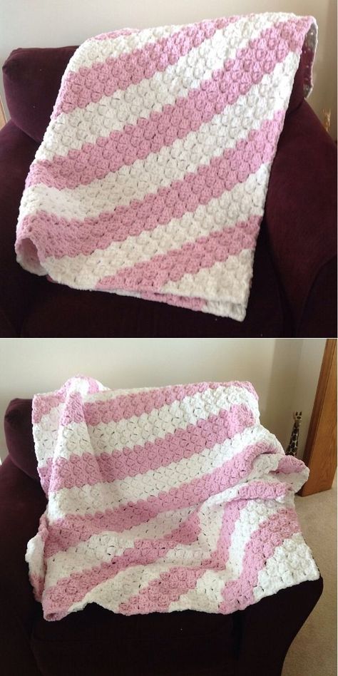 25 Best Bernat Blanket Yarn Patterns - Your Crochet Barnet Blanket Yarn Patterns, Bernat Blanket Yarn Patterns Crochet C2c, Crochet With Bernat Blanket Yarn, Bernat Blanket Yarn Patterns Crochet, Afgan Patterns, Bernat Blanket Yarn Patterns, Blanket Yarn Patterns, Chunky Crochet Baby Blanket, Chunky Blanket Pattern