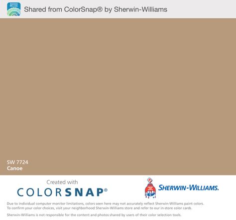 Canoe SW 7724 Paint Color by Sherwin Williams Snap App, Mega Greige, Medium Hair Color, Sherwin Williams Colors, Sherwin Williams Paint Colors, Color Techniques, Natural Tan, Master Bedrooms Decor, Paint Colors For Home