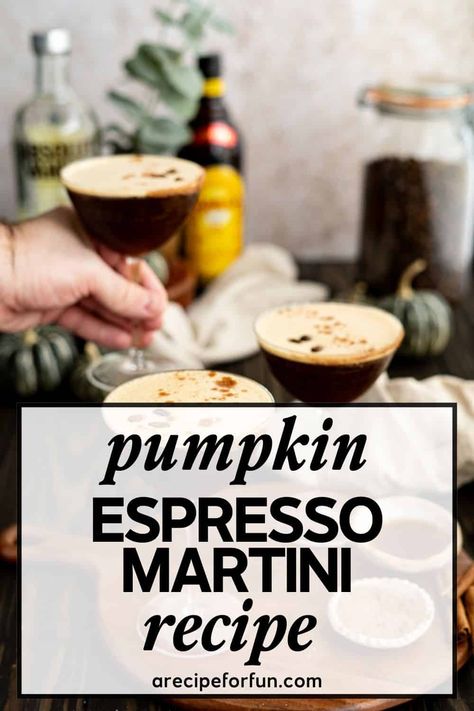 This pumpkin espresso martini recipe is a fun cocktail with an autumn twist. It uses a homemade pumpkin spice syrup that adds REAL pumpkin flavor, making it the perfect fall cocktail for coffee lovers. It’s an easy drink recipe that is sure to impress family and friends during any fall gathering! Pumpkin Espresso, Homemade Pumpkin Spice Syrup, Pumpkin Martini, Espresso Martini Recipe, Pumpkin Syrup, Fall Cocktail, Homemade Pumpkin Spice, Seasonal Cocktail, Martini Recipe