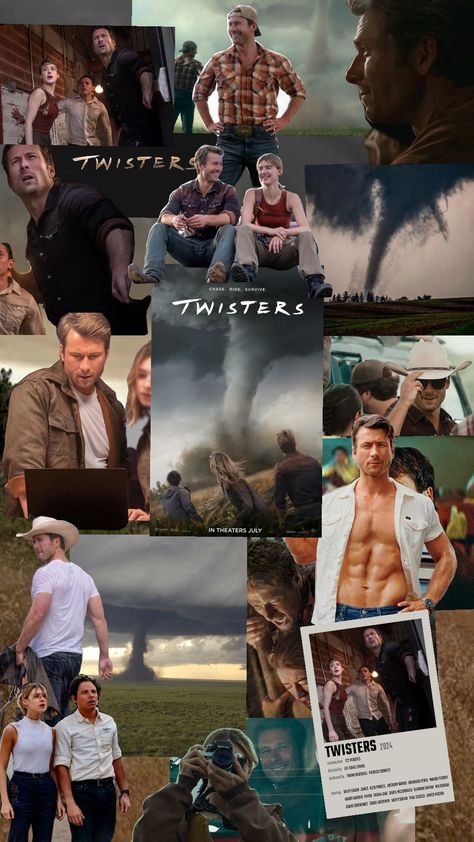 #twisters #twisters2024 #glenpowell #movies #movie Twisters Wallpaper 2024, Tyler Owens Twisters Wallpaper, Scott Twisters, Twisters Wallpaper, Boone Twisters, Twisters Movie 2024, Twisters Aesthetic, Twisters Movie, Twisters 2024