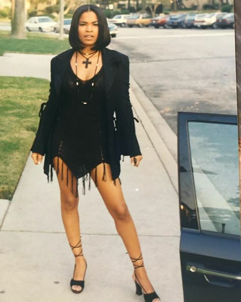 90s Fashion Black Women, Nia Long, Vintage Black Glamour, 90s Fashion Outfits, 90s Outfit, 2000s Fashion, Mode Vintage, 90s Fashion, A Black