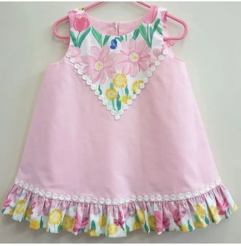 Baby Dress Embroidery, Projek Menjahit, Frock Designs, Kids Dress Collection, Baby Clothes Patterns Sewing, Girls Dresses Diy, Book Hotel