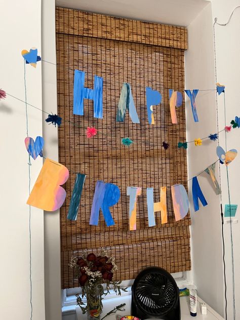 Gala Decor, Gala Decorations, Garden Dinner, Birthday Wall, Homemade Birthday, Hanging Letters, Happy Birthday Signs, Outdoor Birthday, 24th Birthday