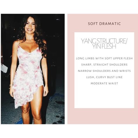 Kibbe Body Type: SOFT DRAMATIC: Sofia Vergara Style | The Aligned Lover Sofia Vergara Style, Style Analysis, Feminine Casual, Soft Dramatic, Swollen Legs, Dramatic Style, Wardrobe Planning, Jennifer Love Hewitt, Sofia Vergara