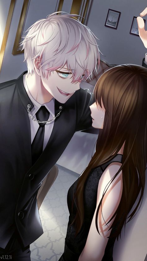 Mystic Messenger Ray, Mystic Messenger Unknown, Saeran Choi, Grey Hair Men, Grey White Hair, Flower Boys, Fictional Crushes, Mystic Messenger, Grey Hair