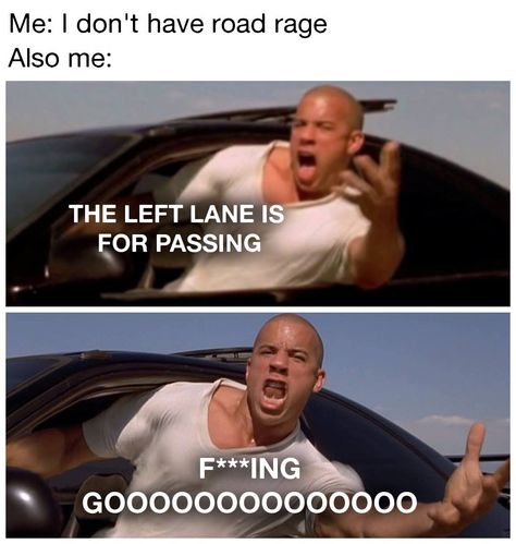 road rage humour Road Rage Meme, Road Rage Humor, Car Guy Quotes, Rage Meme, Srt8 Jeep, Also Me, Dominic Toretto, Funny Car Memes, Car Memes