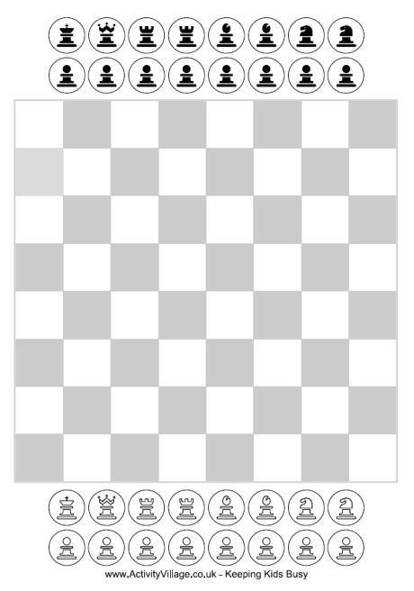 Free Printable Chess for kids - has these pieces and a bigger board with 3D pieces too plus a printout of the rules with diagrams of how each piece moves! Chess Activities For Kids, Chess Printables, Chess Pieces Printable, How To Play Chess For Beginners, Chess Learning How To Play, Chess Basics, How To Play Chess, Chess Club, Printable Board Games