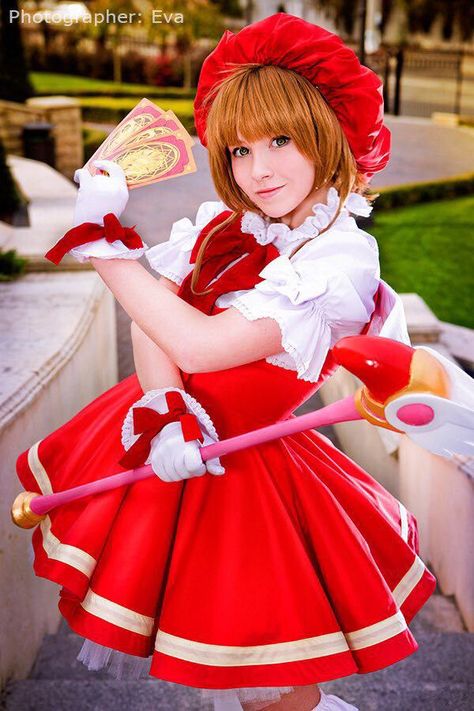 Anime Gown, Moon Reference, Cardcaptor Sakura Cosplay, Sakura Cosplay, Sakura Card Captor, Face References, Cosplay Inspo, Cosplay Inspiration, Sakura Kinomoto