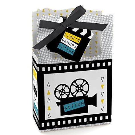 Movie - Hollywood Party Favor Boxes - Set of 12 - Walmart.com Hollywood Party Favors, Happiness Movie, Movie Night Party Favors, Hollywood Party Theme, Movie Themed Party, Hollywood Theme, Movie Night Party, Graduation Party Favors, Graduation Favors