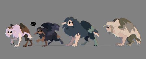 The Hexsquad members as cursed beast Owl Beast, Toh Amity, Owl Family, I Love My Son, The Owl House, Disney Drawings, Pride Flags, Owl House, Twitter Search