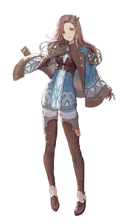 Adventurer Outfit Design, Character Design Adventurer, Adventure Clothes Fantasy Art, Adventurer Character, Fantasy Travel Outfit Art, Female Adventurer, Fantasy Traveler Outfit Drawing, Anime Steampunk, Fantasy Winter Outfit Concept Art