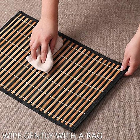 Straw Hat Crafts, Bamboo Ideas, Bamboo Placemats, Diy Placemats, Dining Table Placemats, Dining Mats, Place Mats, Dinner Sets, Natural Brown