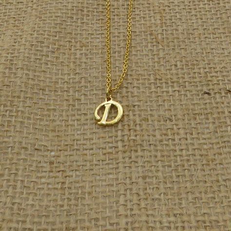 Necklace Initial Letter, D Necklace, Sorority Jewelry, Flower Girl Necklace, M Necklace, Dainty Initial Necklace, Script Initial, Aesthetic Letters, Cursive Script