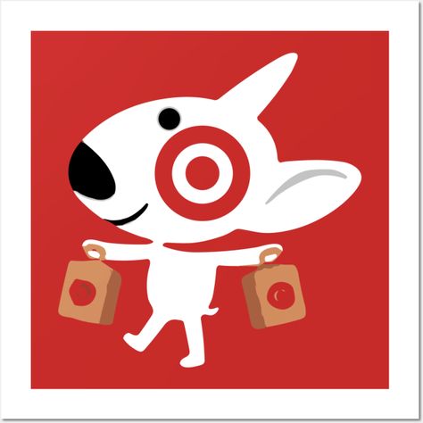 Cute Bullseye Dog Team Member -- Choose from our vast selection of art prints and posters to match with your desired size to make the perfect print or poster. Pick your favorite: Movies, TV Shows, Art, and so much more! Available in mini, small, medium, large, and extra-large depending on the design. For men, women, and children. Perfect for decoration. Target Bullseye Dog, Target Wall Art, Women Hunting, Target Bullseye, Hunting Women, 3rd Birthday Parties, Team Member, 3rd Birthday, Poster Design