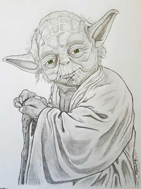 Star Wars Artwork Draw, Star Wars Yoda Drawing, Drawing Ideas Star Wars, Star Wars Drawings Pencil, Star Wars Sketches Pencil, Star Wars Sketches Easy, Star Wars Art Drawings Easy, Star Wars Drawings Sketch, Ewok Drawing