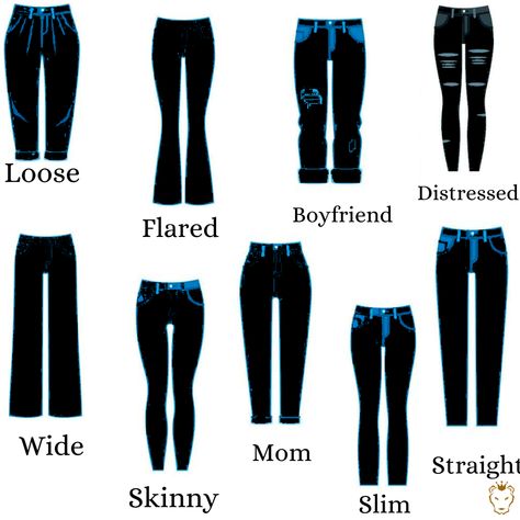 Things Vocabulary, Clothing Guide, Types Of Jeans, Jean Color, Trendy Denim, Trendy Jeans, Blue Jean, Jeans Denim, Colored Jeans