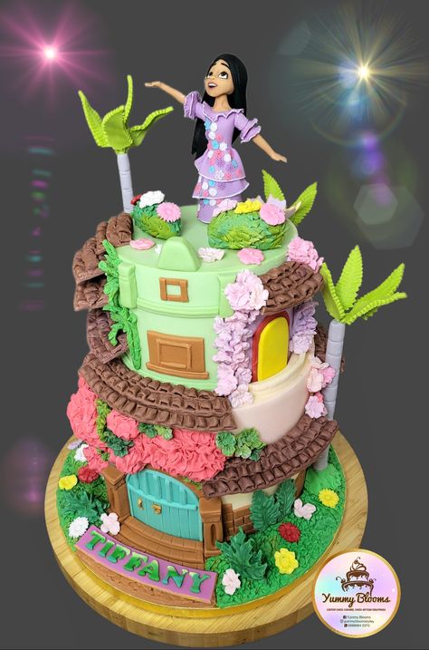 Encanto Cake, Fondant Cakes Birthday, Cake Creations, 5th Birthday, Themed Cakes, Fondant, Birthday Cake, Cake, Birthday