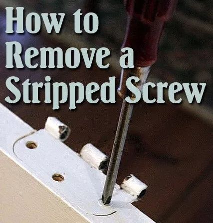 Remove Stripped Screw, Stripped Screw, Rta Kitchen Cabinets, Home Fix, Handy Dandy, Diy Repair, Home Repairs, Home Tips, Diy Tips