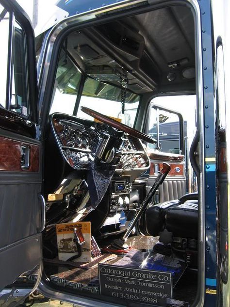 Custom Peterbilt Custom Peterbilt, Truck Interior, Big Rig, Peterbilt, Hot Rod, Hot Rods, Trucks, Quick Saves