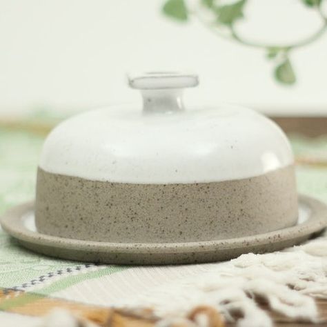 Butter Dish With Lid Handmade Ceramic Dish Round Butter - Etsy Australia Cherry Kitchen Decor, Decor Pottery, Cherry Kitchen, Ceramic Butter Dish, Best Butter, Cerámica Ideas, Pottery Gifts, Ceramic Birds, Ceramics Ideas Pottery