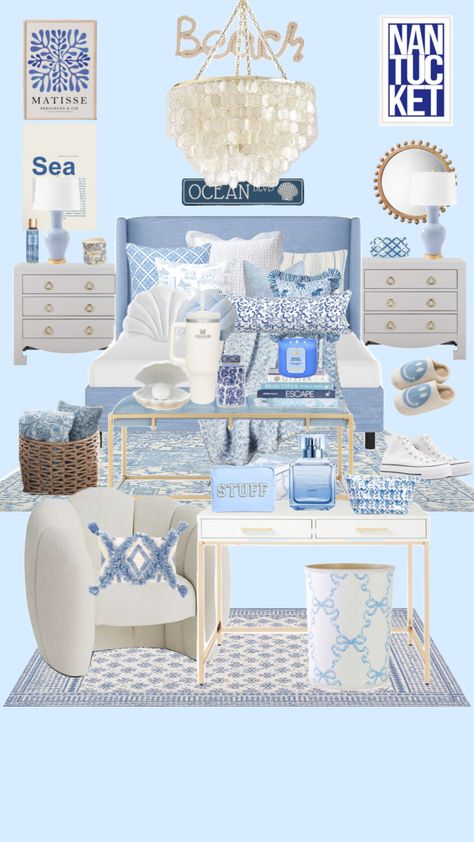 Coastal Room Decor, Surf Room Decor, Ocean Room Decor, Beachy Room Decor, Blue Room Decor, Beach Room Decor, Surf Room, Beachy Room, White Room Decor