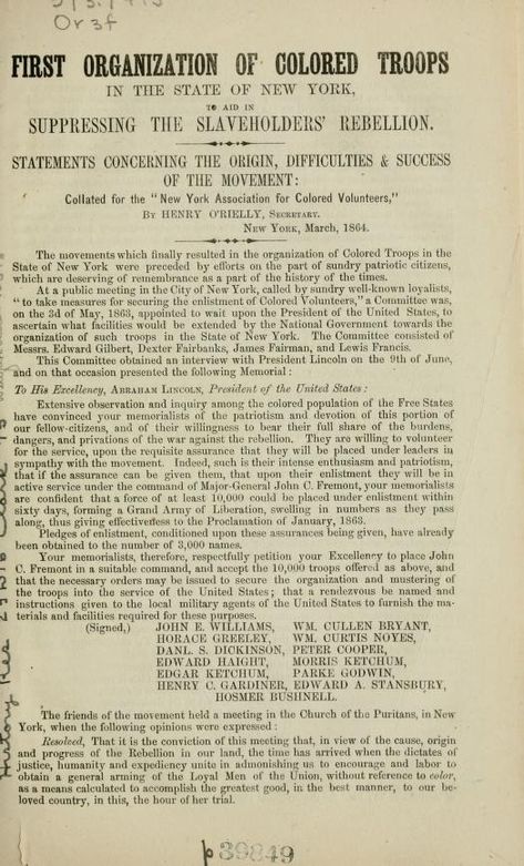 First organization of colored troops in the State of New York, to aid in suppressing the slave-holders' rebellion : statements concerning the origin, difficulties and success of the movement, including official documents, military testimonials, proceedings of the "Union League Club," etc. : New York Association for Colored Volunteers : Free Download, Borrow, and Streaming : Internet Archive Urbana Champaign, Page Number, The Union, The Movement, Internet Archive, The Borrowers, Free Download, Internet, The Originals