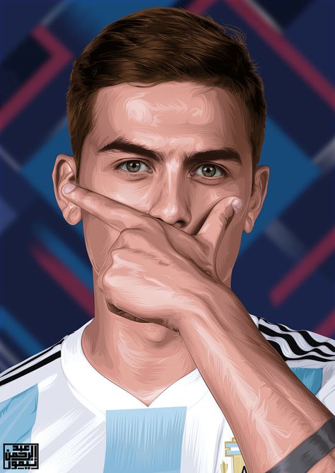 ArtStation - Paulo Dybala Vexel art, Abdelrahman Taymour Hatch Art, Vexel Art, Avengers Drawings, Digital Portrait Illustration, Disney Princess Coloring Pages, Football Illustration, Art Portraits, My Drawings, Vector Portrait