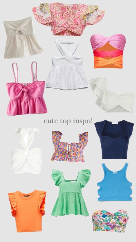 Preppy Bahamas Outfits, Preppy Shops To Shop At, Preppy Crop Top Outfit, Preppy Clothes For Summer, Cute Tops Preppy, Preppy Tops Summer, Summer Wishlist Ideas, Preppy Clothes Ideas, Cute Preppy Tops