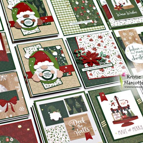 Kristie Marcotte's Projects - Scrapbook.com Gnome For Christmas, Santa Stamp, Kristie Marcotte, Christmas Card Ideas, Jaded Blossom, Bee Creative, Honey Bee Stamps, Pretty Pink Posh, Doodlebug Design