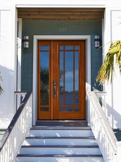 Door With One Sidelight, Exterior Doors With Sidelights, Exterior Door Frame, Entry Door With Sidelights, Traditional Front Doors, Best Front Doors, Fiberglass Exterior Doors, Ranch House Exterior, Fiberglass Entry Doors