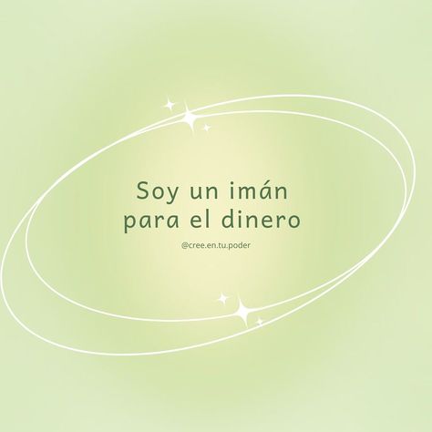 La afirmación del día para manifestar abundancia económica ✨💫 repítelo, decrétalo y así será ✨ se que a veces podemos tener resistencia con el tema del dinero, pero empieza por re programar tu mente e irás cambiando la creencia de que el dinero es algo difícil de obtener! . . . . . #creeentupoder #manifestation #manifest #manifesting #manifestardinero #manifestar #manifestarabundancia #abundanciainfinita #abundanciaeconomica #abundancia #leydeatraccion #leydelaatraccion #leydeasuncion ... Manifesting An Apartment, Affirmation Quotes, Mood Boards, Banners, Affirmations, Vision Board, Energy, Quotes, On Instagram